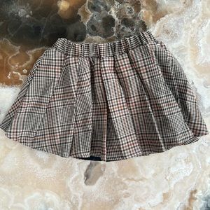 Rylee + Cru pleated mini skirt